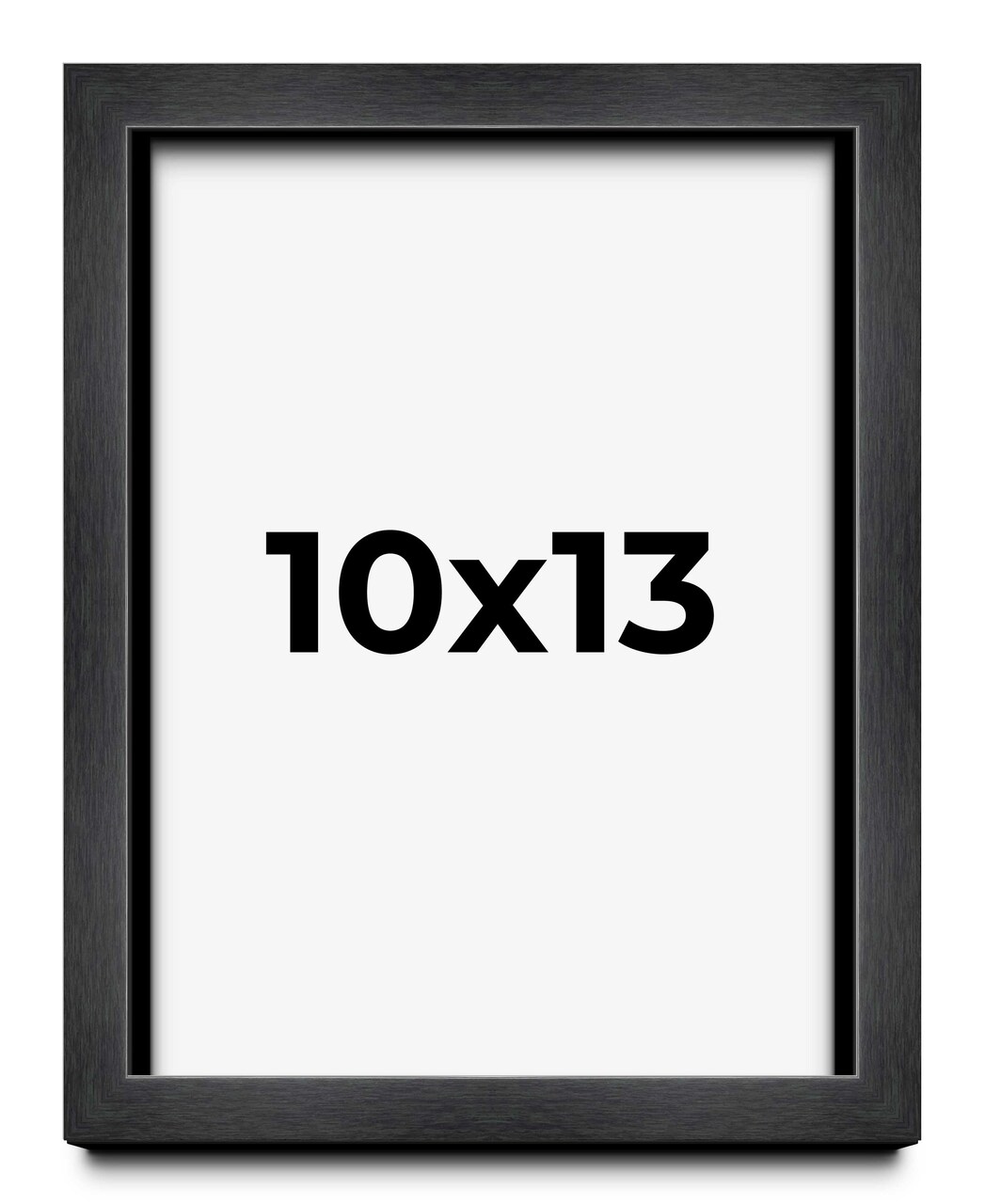 Photo Size Shadow Box 3/4" Depth Grey Picture Frame - UV Acrylic, Backing, Hanging Hardware